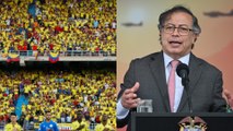 Malestar del presidente Gustavo Petro por arengas en su contra en el último partido de la Selección Colombia
