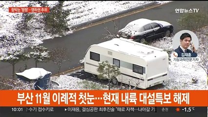 첫눈부터 함박눈 '펑펑'…주말 아침 영하권 강추위