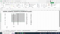 COUNT, COUNTA, COUNTIF and COUNTIFS Function in Excel