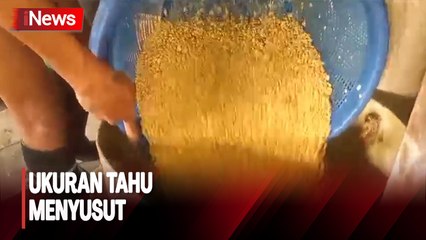 Imbas Harga Kedelai Mahal, Ukuran Tahu di Pandeglang Menyusut