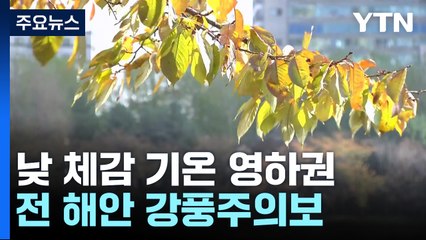[날씨] 주말 초겨울 추위...전 해안 강풍주의보 / YTN