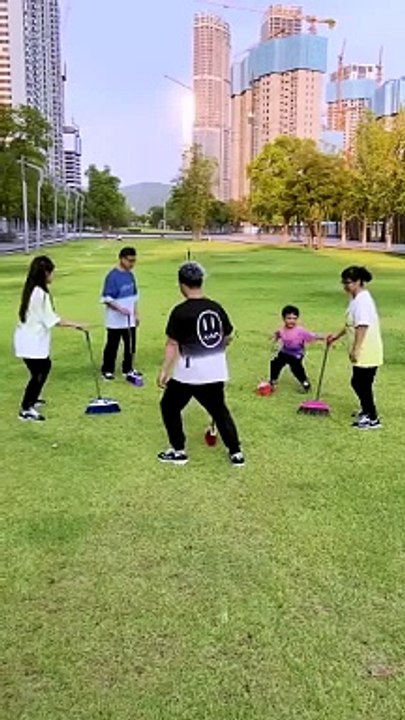 The broom grab challenge