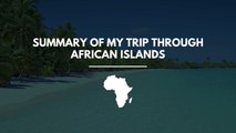 Emmanuel Katto African Islands Trip