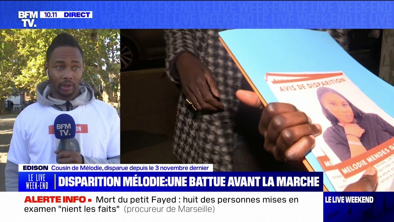 Disparition de Mélodie: "On est toujours aussi inquiets" assure Edison, son cousin