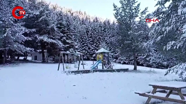 SİVAS'IN YÜKSEK KESİMLERİNE KAR YAĞDI