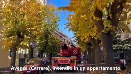 Incendio a Avenza, a fuoco un appartamento: ci sono feriti