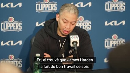 Clippers - Lue : "J'ai trouvé que James Harden a fait du bon travail"