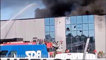L'incendio di Empoli: devastazione nella ditta di pneumatici