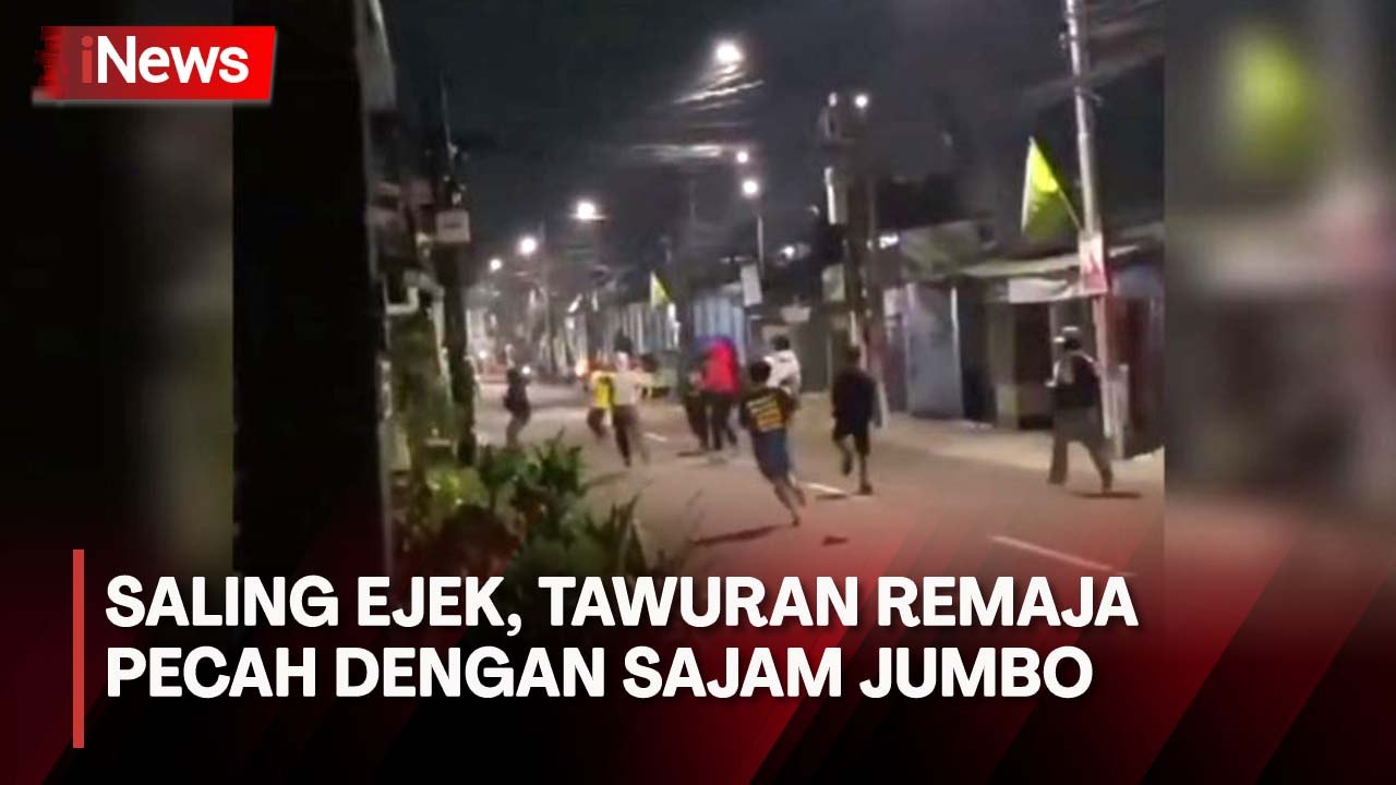 Tawuran 2 Kelompok Remaja Berbekal Sajam Jumbo Pecah di Johar Baru