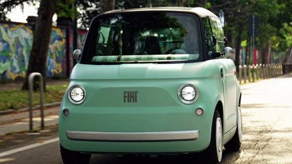 Le quadricycle électrique Fiat Topolino en approche