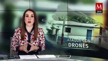 Atacan a pobladores con explosivos lanzados desde dronea en Guerrero