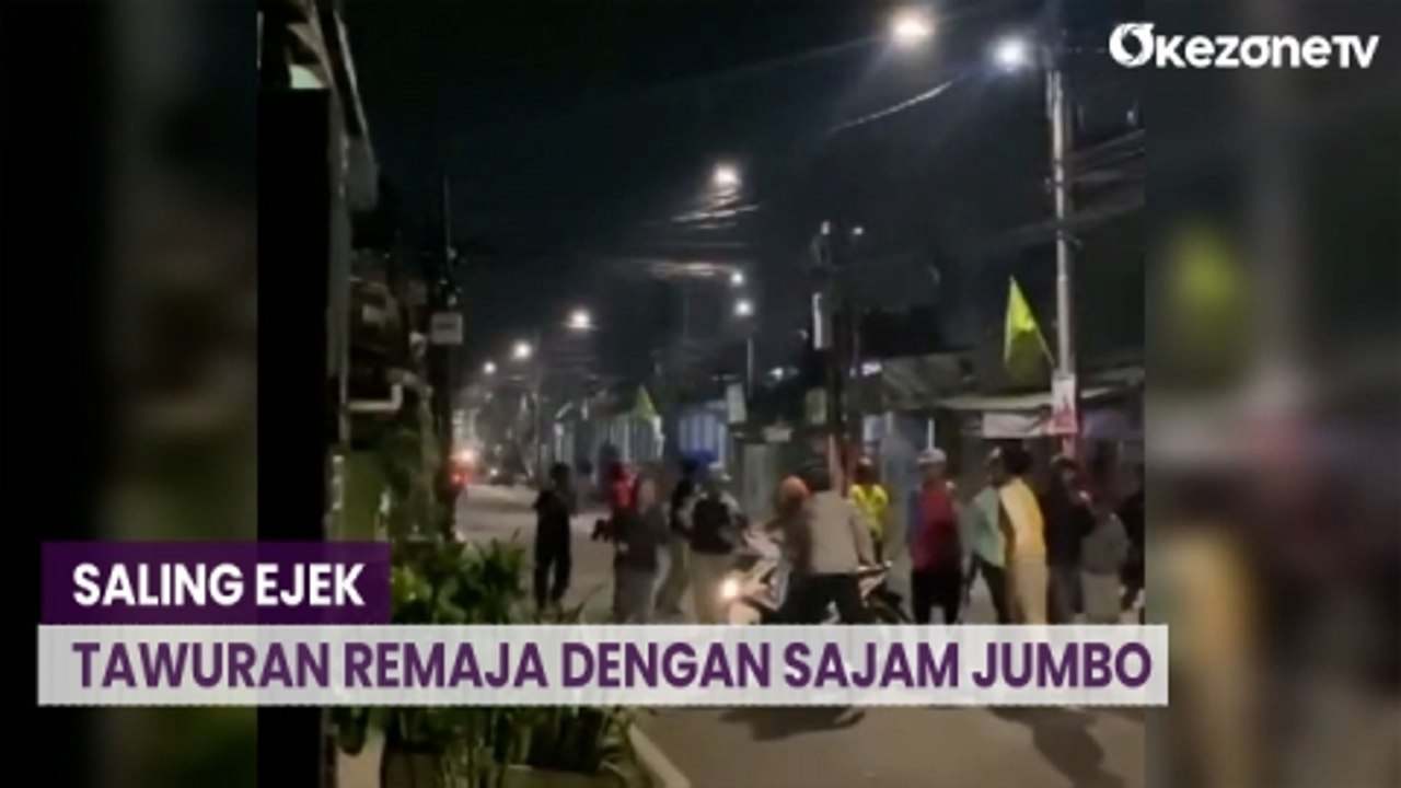Saling Ejek, Tawuran 2 Kelompok Remaja Berbekal Sajam Jumbo Pecah di Johar Baru