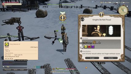 Final Fantasy 14 - Knights Be Not Proud | Heavensward Main Scenario Quest | 4K60FPS