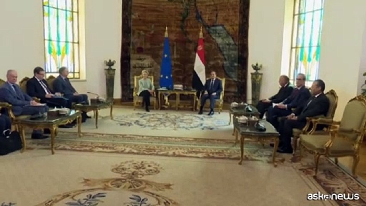 Guerra Israele-Hamas, Von der Leyen vede al-Sisi al Cairo