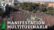 Cientos de miles de personas se han concentrado en la madrileña Plaza de Cibeles para protestar contra la amnistía