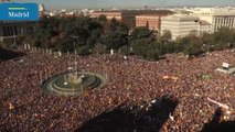 Decenas de miles de personas se reúnen en Cibeles para protestar contra la amnistía
