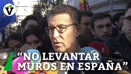 Feijóo exige Sánchez que "no levante muros" entre españoles y pide "no tener miedo"