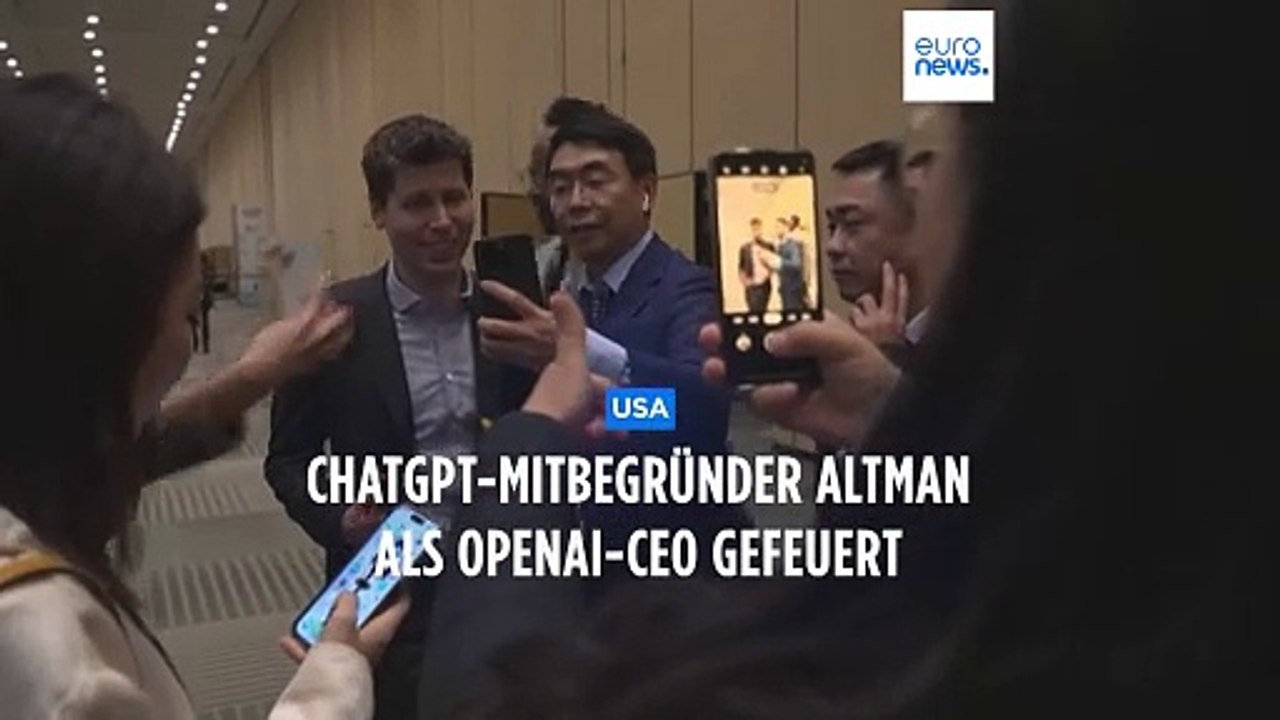 Schock in der KI-Branche: Rauswurf von ChatGPT-Mitbegründer Sam Altman bei OpenAI