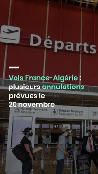 Vols France-Algérie : plusieurs annulations prévues le 20 novembre