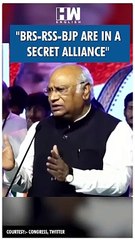 #Shorts | "BRS-RSS-BJP are in a secret alliance" | Congress | Mallikarjun Kharge | Telangana | KCR