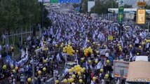 Il corteo per la liberazione degli ostaggi entra a Gerusalemme