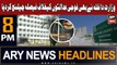 ARY News 8 PM Headlines 18th November 2023 | Military trials of civilians - Big News