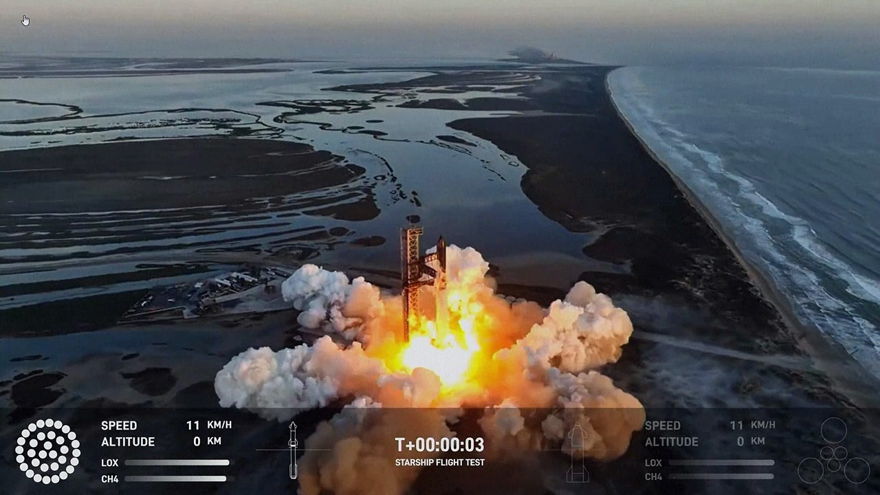 Starship-Riesenrakete kurz nach Start explodiert