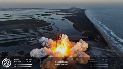 Starship-Riesenrakete kurz nach Start explodiert