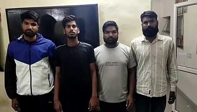 गाड़ियों में तोड़फोड़ कर मारपीट कर भय पैदा करने वाले चार बदमाश गिरफ्तार