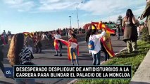 Desesperado despliegue de antidisturbios a la carrera para blindar el Palacio de La Moncloa