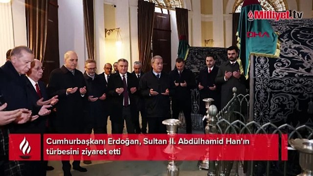 Cumhurbaşkanı Erdoğan'dan Sultan II. Abdülhamid Han'ın türbesine ziyaret