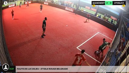 Faute de Luc DEJEU - ETOILE ROUGE BELGRADE