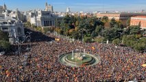 Decenas de miles de personas salieron a las calles de Madrid para protestar contra la amnistía