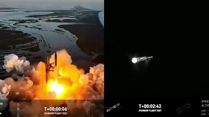 Explosión del cohete Starship de Space X