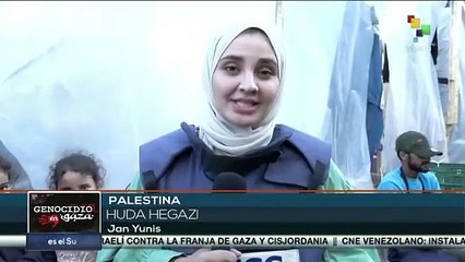Más de 50 mil familias residen en tiendas de campañas en campo de refugiados en Jan Yunis