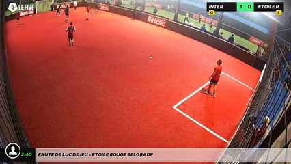 Faute de Luc DEJEU - ETOILE ROUGE BELGRADE