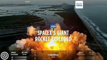 SpaceX launches its giant new rocket but a pair of explosions ends the second test flight
