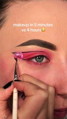 5 minutes vs 4 hours Makeup Challenge #DailymotionShorts