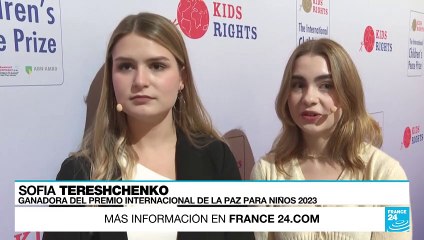 Tres jóvenes ucranianas son reconocidas con el Premio Internacional Infantil de la Paz 2023