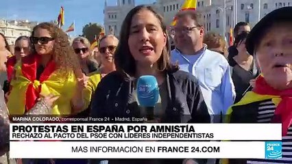 Informe desde Madrid: manifestación masiva contra ley de amnistía a independentistas