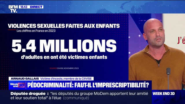Arnaud Gallais, membre de la Ciivise et victime d'inceste: La société, dans son ensemble, consent à ce qu'il y ait des enfants, dans ce pays, qui se fassent violer