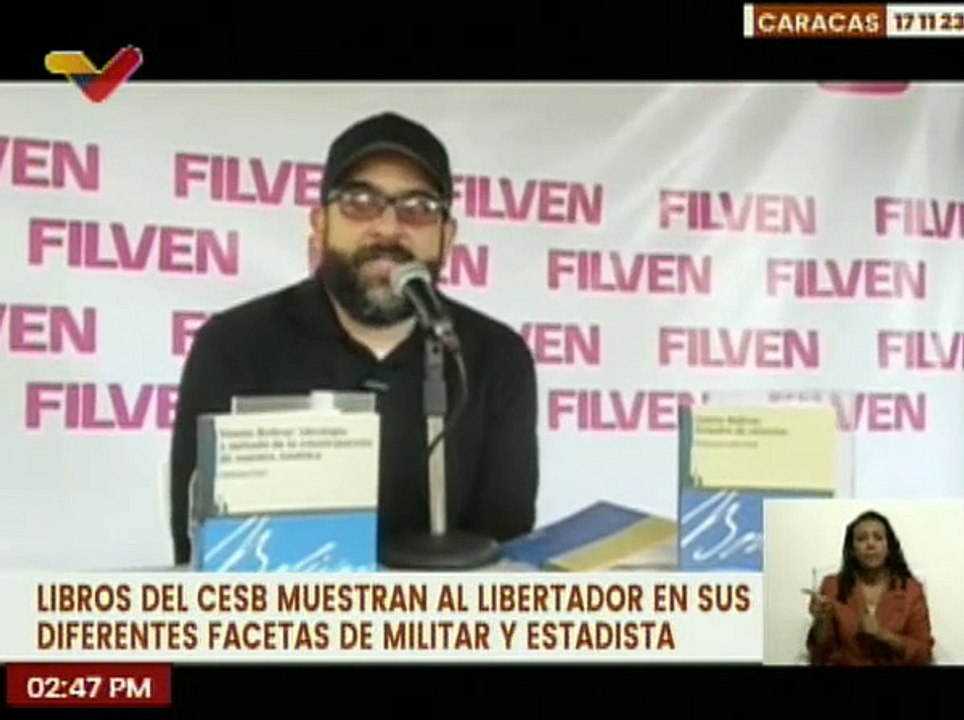 FILVEN ofrece diversos libros donde destacan las diferentes facetas del Libertador Simón Bolívar