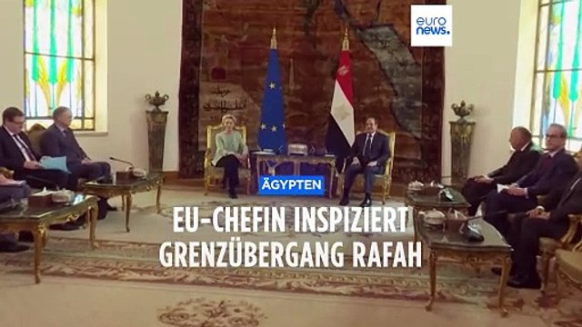 Von der Leyen warnt vor einer Vertreibung der Palästinenser