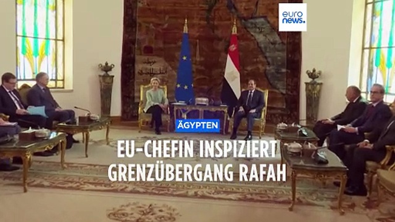 Von der Leyen warnt vor einer Vertreibung der Palästinenser