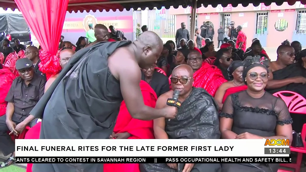 Final Funeral Rites for The Late Former First Lady - Adom TV (18-11-23)