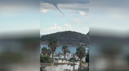 Akdeniz'de hortum görüntülendi