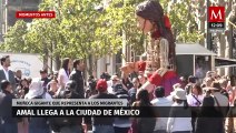 La pequeña Amal llega al Zócalo de la CdMx