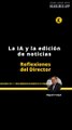 REFLEXIONES DEL DOMINGO |  LA IA Y LA EDICIÓN DE NOTICIAS