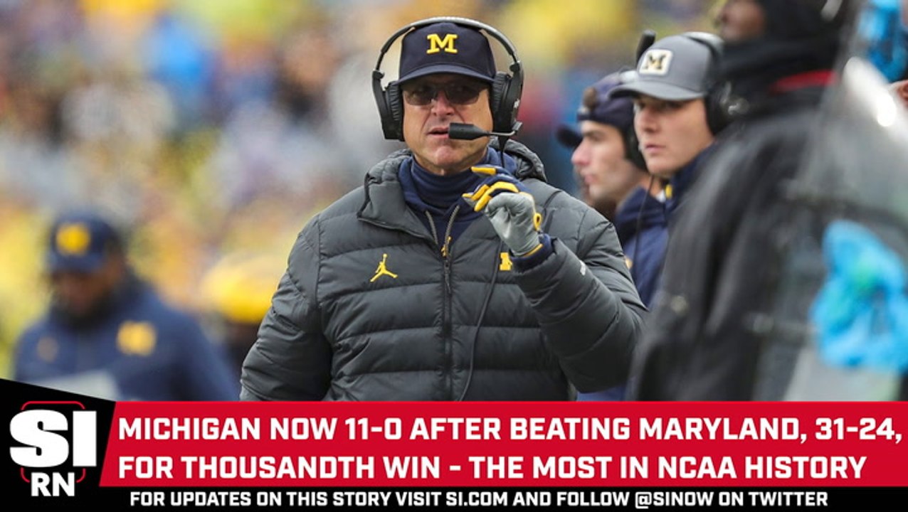 Michigan Defeats Maryland, 31–24, To Record Program’s 1000th Win ...