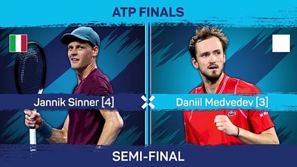Sinner reaches his first final at the ATP Finals